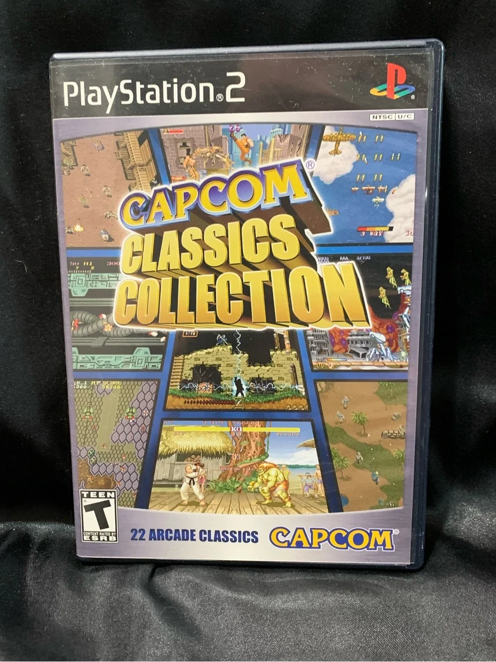 CAPCOM CLASSICS COLLECTION PS2 Video Game 22 Arcade Classics Rated T EUC